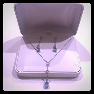 Sterling Silver Earring and Necklace Set